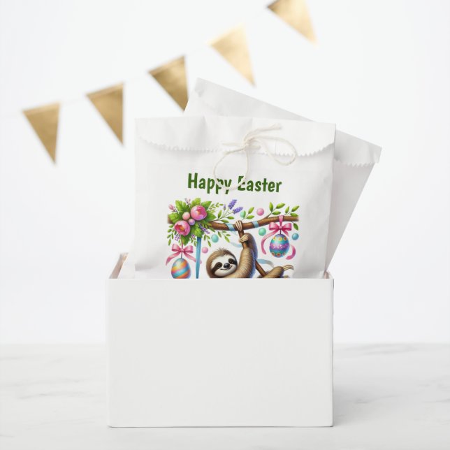 Cute Happy Easter sloth  Geschenktütchen (Party)