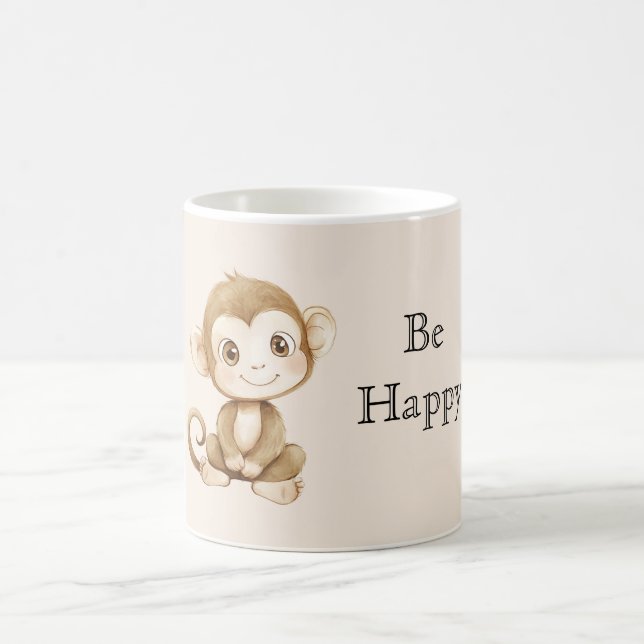 Cute Happy Monkey Kaffeetasse (Mittel)