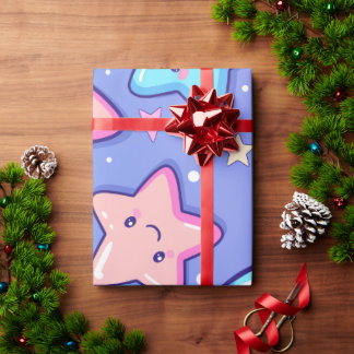Cute Happy Stars Geschenkpapier