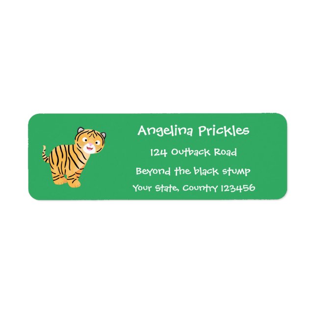 Cute happy tiger cub cartoon (Vorne)