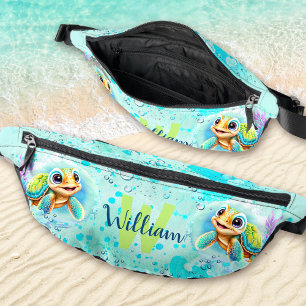 Cute Happy Turtle Boy Ocean Turquoise Nom