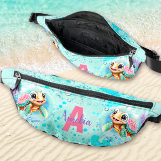 Cute Happy Turtle Girl Ocean Turquoise Nom