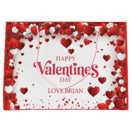 Cute Happy Valentine's Day Große Geschenktüte