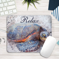 Cute Hawaiian Honu Sea Turtle Foto relax Quote