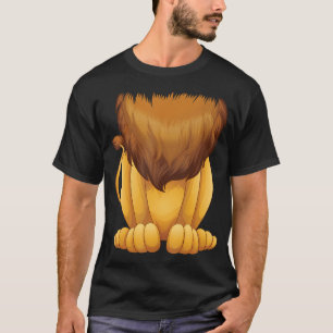 Cute Headless Lion Kostüm Halloween Funny Big Cat T-Shirt