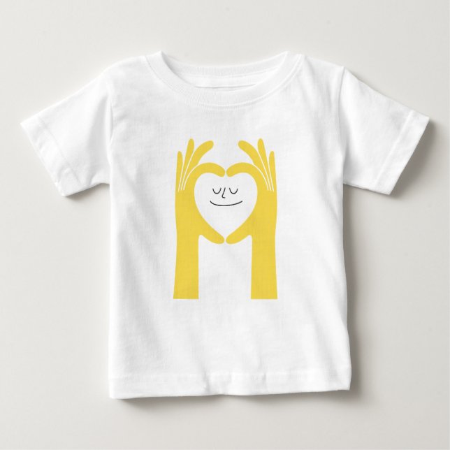 Cute Heart Hands Baby Tee (Vorderseite)