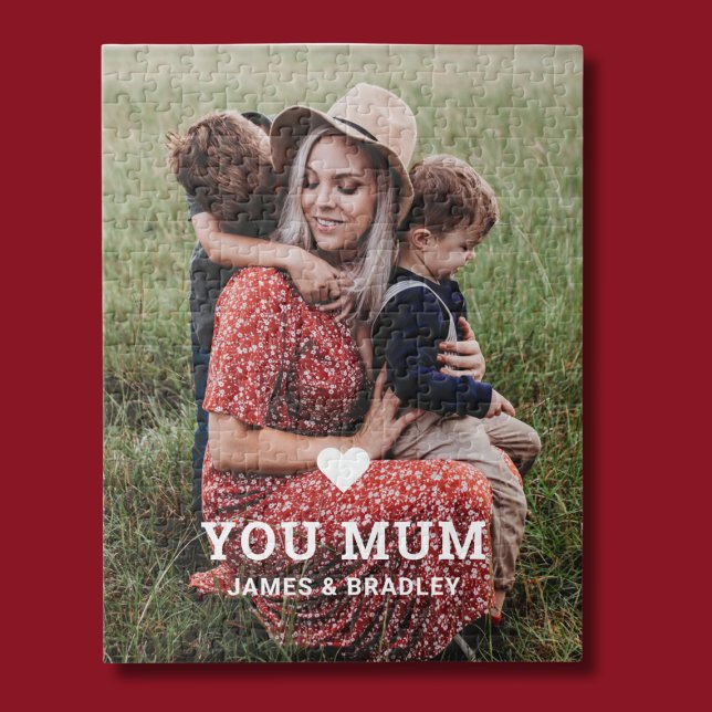 Cute Heart Love You Mum Mother's Day Photo (Von Creator hochgeladen)