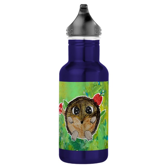 Cute Hedgehog Edelstahlflasche (Rechts)