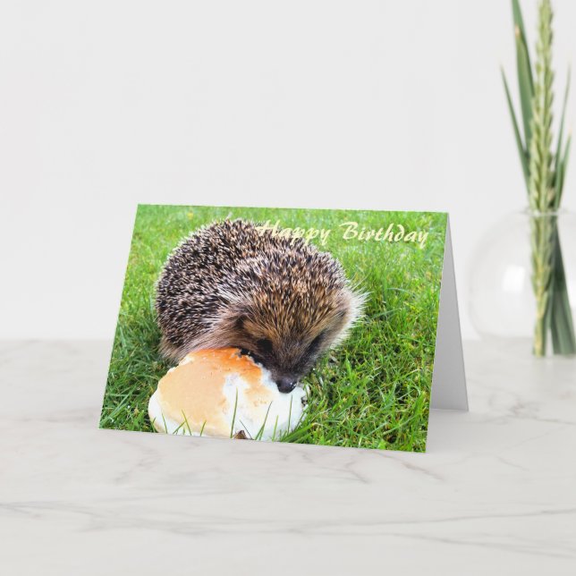 CUTE HEDGEHOG KARTE (Vorderseite)