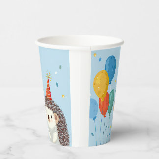 Cute Hedgehog Party Paper Cups Pappbecher