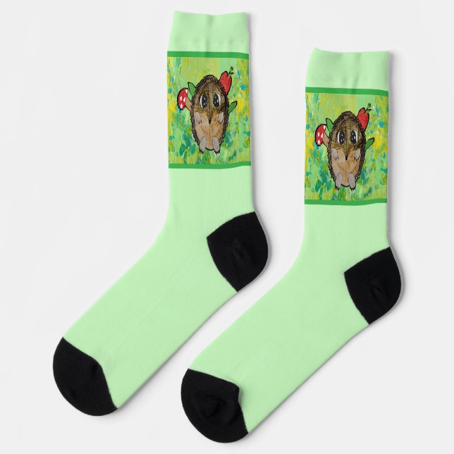 Cute Hedgehog Socken (Linkes Detail)