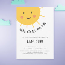 Cute Here Comes the Sun Baby Shower