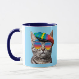 Cute Hip Tabby Coffee Mug Tasse