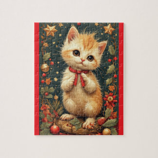Cute Holiday Kitten 