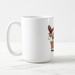 Cute Holiday Reindeer & Snowman Kaffeetasse