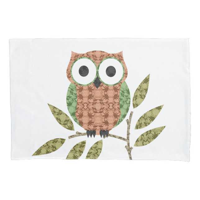 Cute Hoot Owl Kissen Case Kissenbezug (Vorderseite)