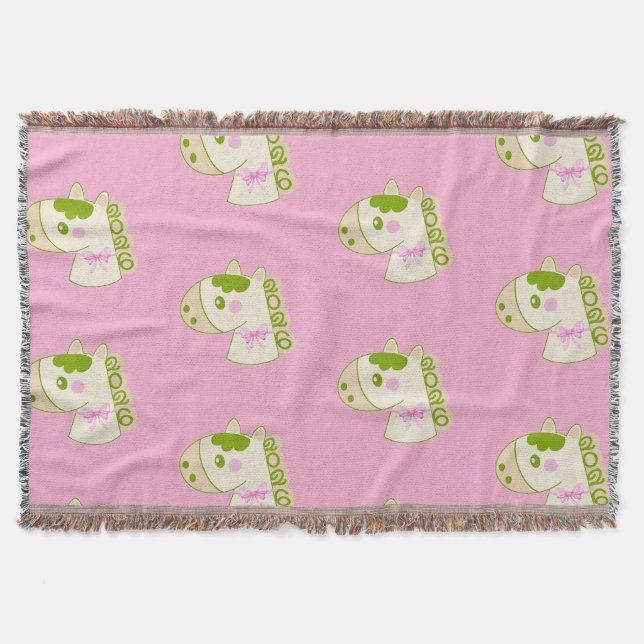 Cute Horses Chinese New Year 2026 Lucky  Decke (Vorderseite)