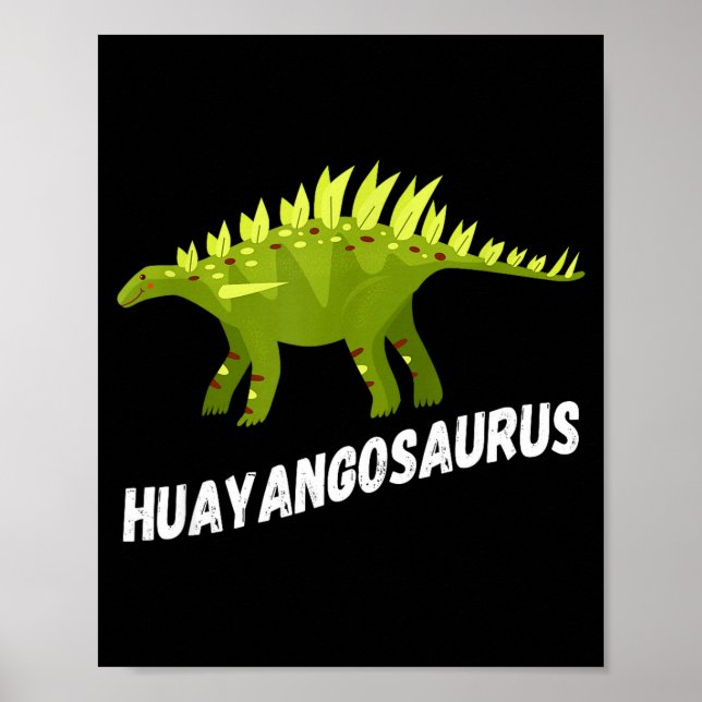 Cute Huayangosaurus Dinosaur Design  Poster (Vorne)