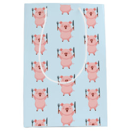 Cute Hungry Piggy  Mittlere Geschenktüte