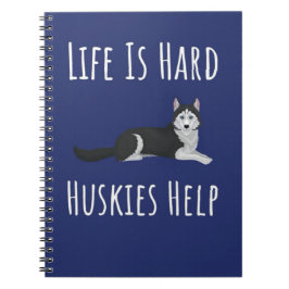 Cute Husky Themed Gifts Siberian Lover Dog Owner Notizblock
