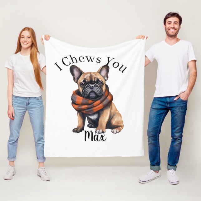 Cute I Chews You | Französische Fleece-Decke  Fleecedecke (Beispiel)