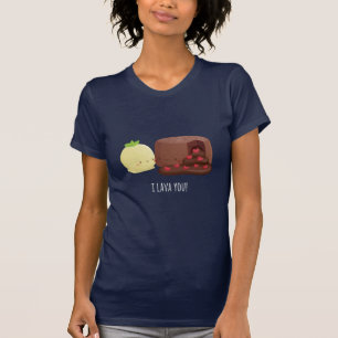 Cute I Lava You Schokoladen Molten Cake Paar T-Shi T-Shirt