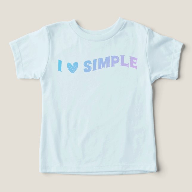 Cute I Lote Design simple pour les enfants et les  (Design Recto)