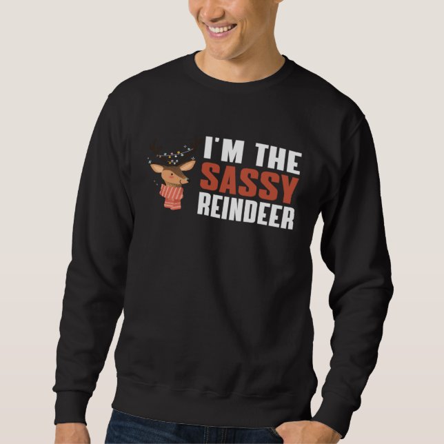 Cute I m Reindeer Sweatshirt (Vorderseite)