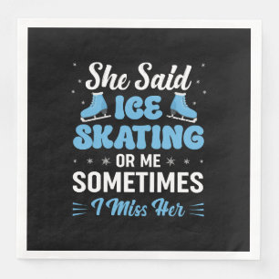 Cute Ice Rink Synchronized ruft an Serviette