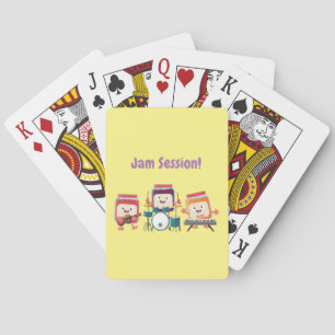 Cute Jamsession Cartoonmusiker Humor Spielkarten