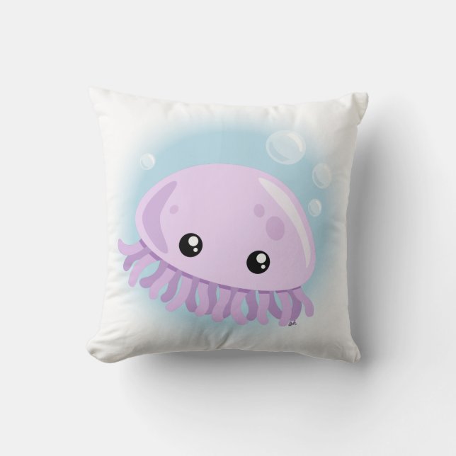 Cute Jellyfish Lancer Oreiller (Recto)
