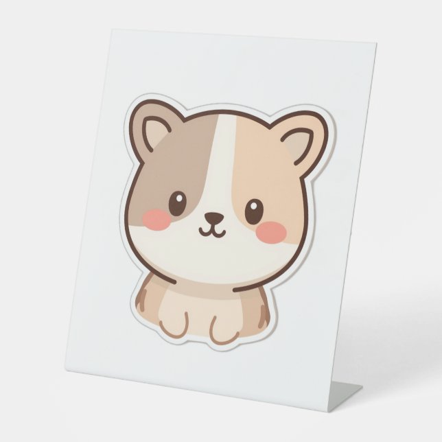 Cute kawaii animal illustration sockelschild (Vorderseite)