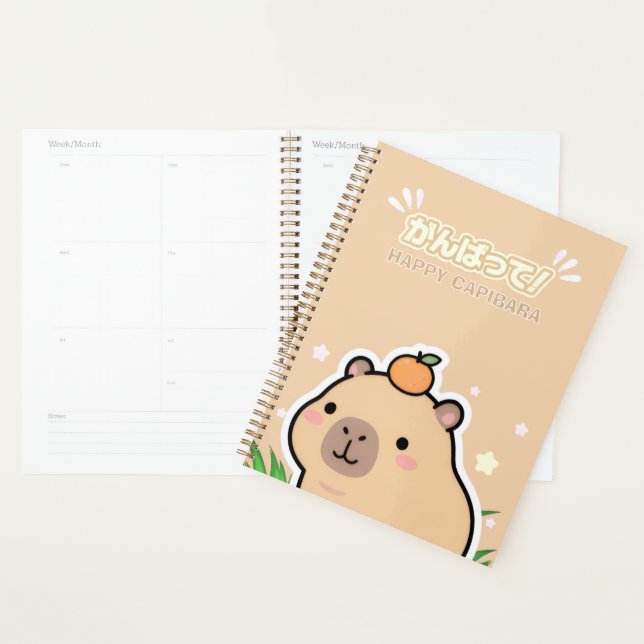 Cute Kawaii Capybara Planner Planer (Anzeige)