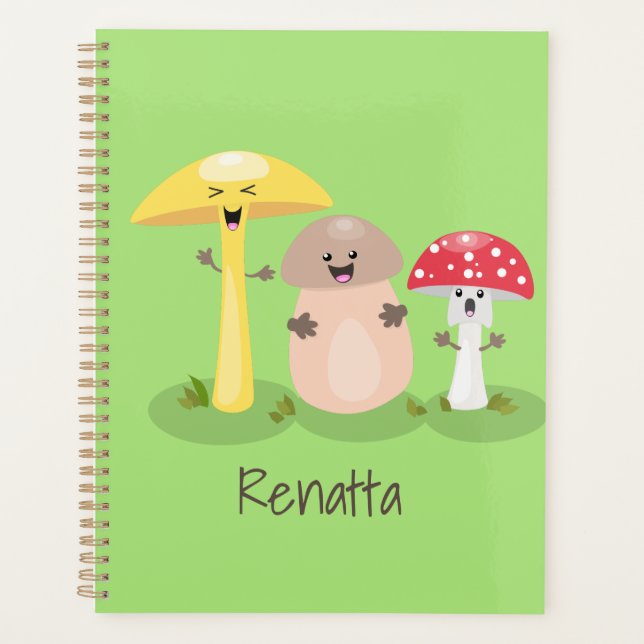Cute kawaii champignon champignon toadstool (Devant)