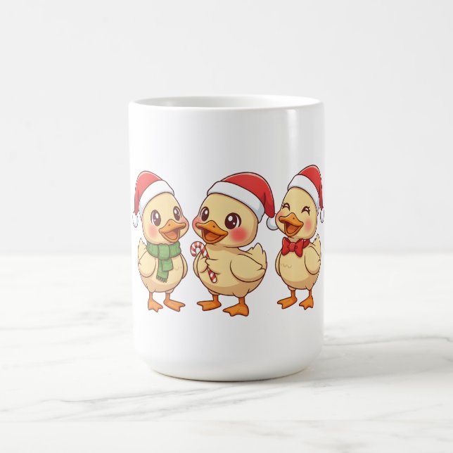 Cute Kawaii Christmas Ducks | Festive Holiday  Kaffeetasse (Mittel)