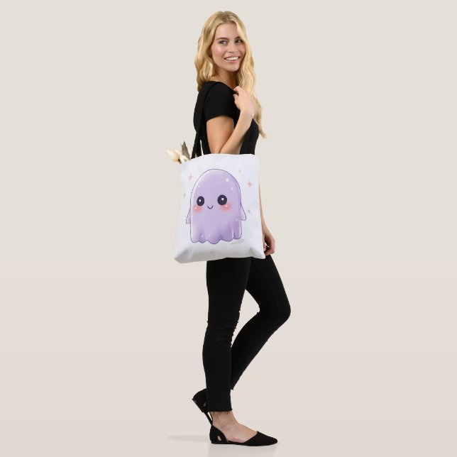 Cute Kawaii Ghost Tote Bag | Aesthetic Halloween  Tasche (Am Model)