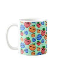 Cute Kawaii Green Orange Blue Fruit