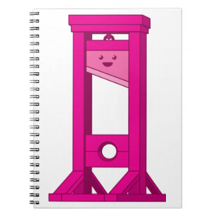 Cute Kawaii Guillotine rose Carnet Spiral