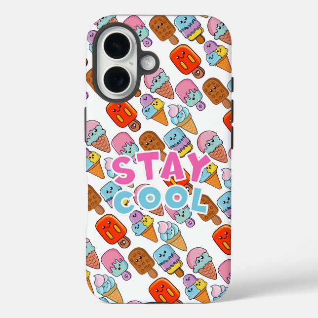 Cute Kawaii Ice Cream & Popsicle coque iphone (Verso)