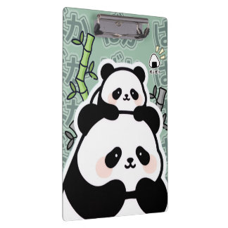 Cute Kawaii Panda Clipboard Klemmbrett