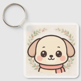 Cute Kawaii Puppy Face Keychain Schlüsselanhänger