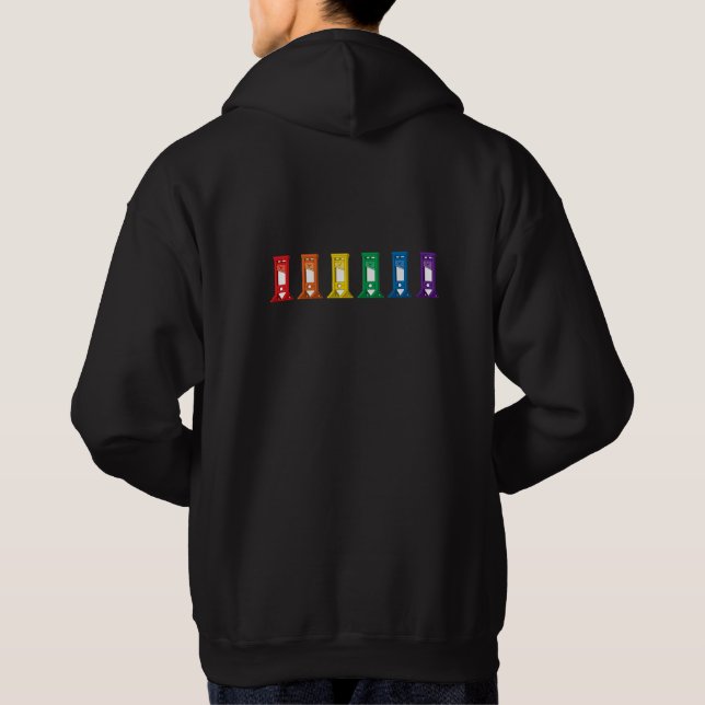Cute Kawaii Rainbow Guillotine Pride Sweat - shirt (Dos)