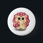 Cute Kawaii Red Mushroom Hedgehog Toadstool Art Button<br><div class="desc">Add a touch of forest magic to your day with this incredibly cute Mushroom Hedgehog design! This adorable woodland hybrid character features a glossy red toadstool cap with pink dots and big, sweet anime-style eyes. This kawaii illustration perfectly captures the trendy cottagecore and fairycore aesthetics. It makes a wonderful gift...</div>