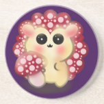 Cute Kawaii Red Mushroom Hedgehog Toadstool Art Getränkeuntersetzer<br><div class="desc">Add a touch of forest magic to your day with this incredibly cute Mushroom Hedgehog design! This adorable woodland hybrid character features a glossy red toadstool cap with pink dots and big, sweet anime-style eyes. This kawaii illustration perfectly captures the trendy cottagecore and fairycore aesthetics. It makes a wonderful gift...</div>