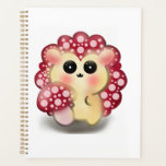 Cute Kawaii Red Mushroom Hedgehog Toadstool Art Planer<br><div class="desc">Add a touch of forest magic to your day with this incredibly cute Mushroom Hedgehog design! This adorable woodland hybrid character features a glossy red toadstool cap with pink dots and big, sweet anime-style eyes. This kawaii illustration perfectly captures the trendy cottagecore and fairycore aesthetics. It makes a wonderful gift...</div>