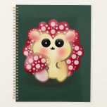 Cute Kawaii Red Mushroom Hedgehog Toadstool Art Planer<br><div class="desc">Add a touch of forest magic to your day with this incredibly cute Mushroom Hedgehog design! This adorable woodland hybrid character features a glossy red toadstool cap with pink dots and big, sweet anime-style eyes. This kawaii illustration perfectly captures the trendy cottagecore and fairycore aesthetics. It makes a wonderful gift...</div>