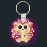 Cute Kawaii Red Mushroom Hedgehog Toadstool Art Schlüsselanhänger<br><div class="desc">Add a touch of forest magic to your day with this incredibly cute Mushroom Hedgehog design! This adorable woodland hybrid character features a glossy red toadstool cap with pink dots and big, sweet anime-style eyes. This kawaii illustration perfectly captures the trendy cottagecore and fairycore aesthetics. It makes a wonderful gift...</div>