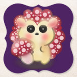 Cute Kawaii Red Mushroom Hedgehog Toadstool Art Untersetzer<br><div class="desc">Add a touch of forest magic to your day with this incredibly cute Mushroom Hedgehog design! This adorable woodland hybrid character features a glossy red toadstool cap with pink dots and big, sweet anime-style eyes. This kawaii illustration perfectly captures the trendy cottagecore and fairycore aesthetics. It makes a wonderful gift...</div>