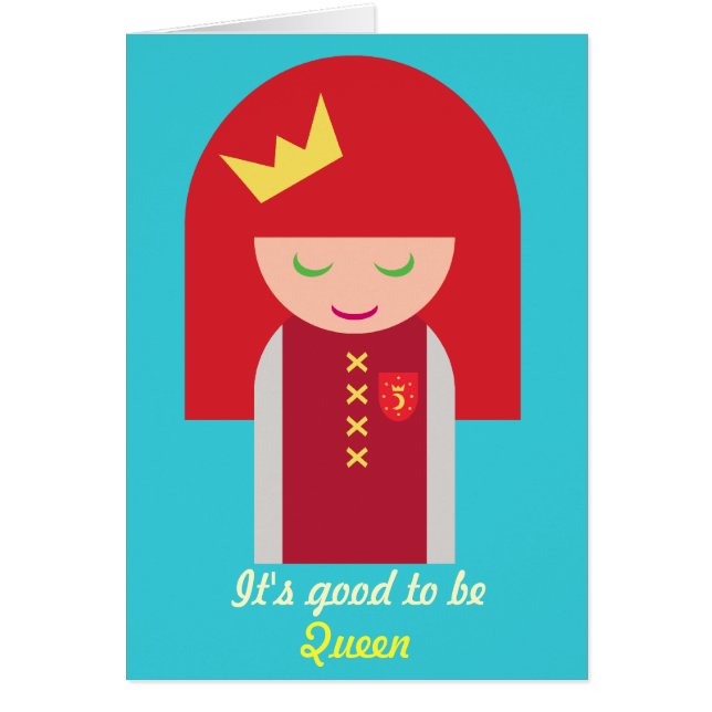 Cute Kawaii Redheaded Warrior Good Girl Queen (Vorne)