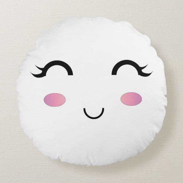 Cute Kawaii Smile Coussin (Devant)